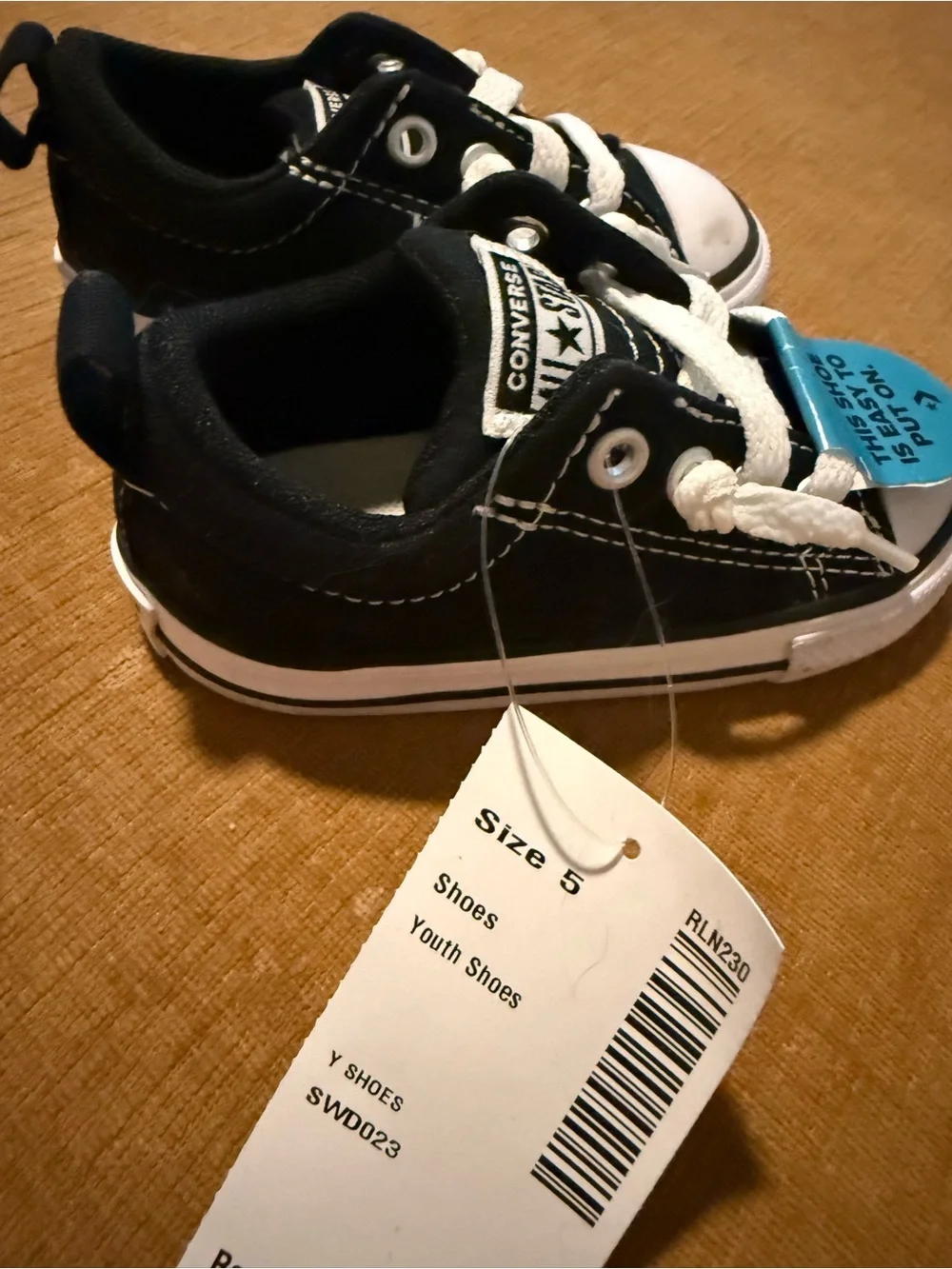 Converse Kids Low Top Sneakers in Black and White